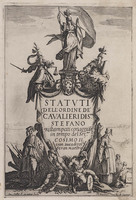KG 10610
<br/>
Titelblad: Orde van de ridders van Stefanus
<br/>
<em>Callot, Jacques (1592 - 1635)</em>